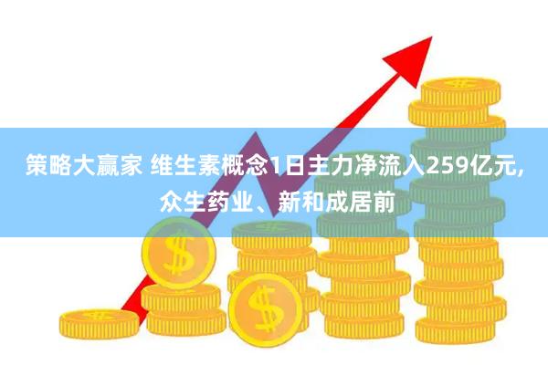 策略大赢家 维生素概念1日主力净流入259亿元, 众生药业、新和成居前